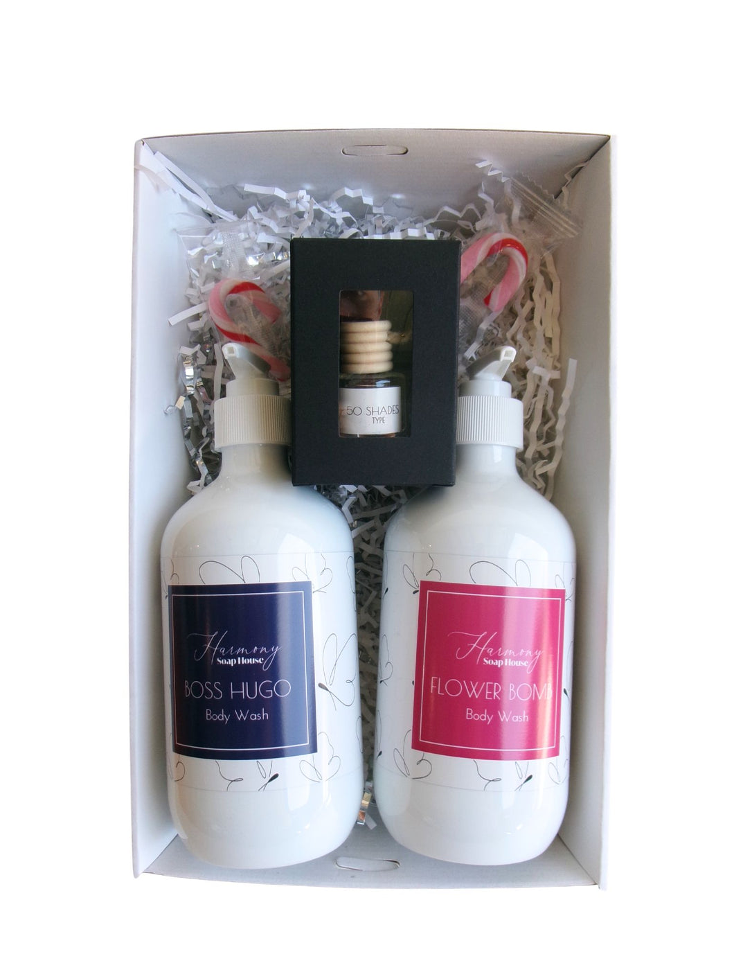 Christmas Gift Boxes and Clear Cellophane Wrapping