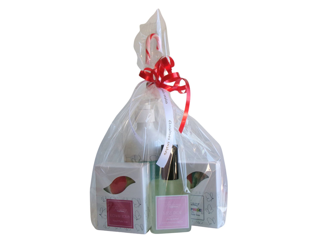 Christmas Gift Boxes and Clear Cellophane Wrapping